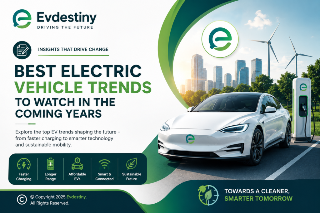 Modern electric car charging station with clean energy, better battery range, and future mobility design